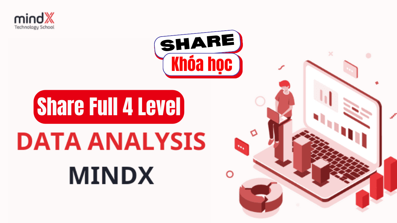 Share khóa học Mindx Data Analytics Full 4 Level